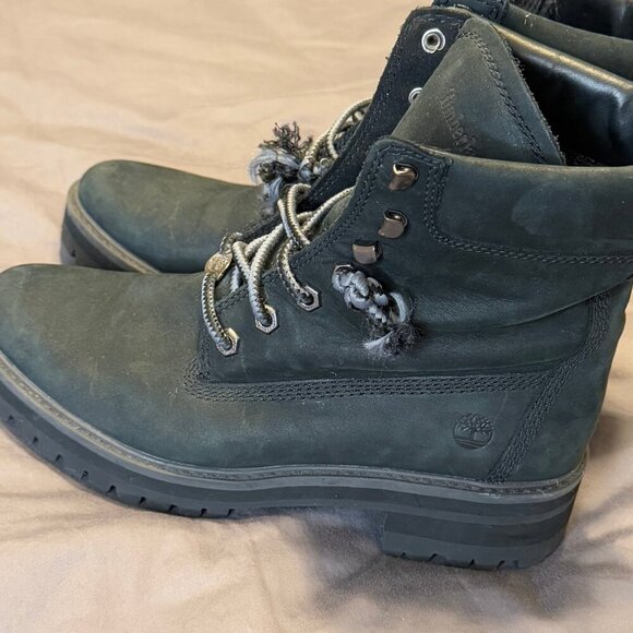 Womens Timberland Courmayeur Valley 6" Black Boots - Size 9 - Picture 6 of 15